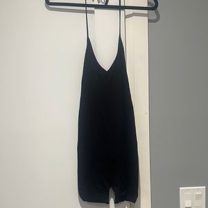 Black Spaghetti Strap Romper
